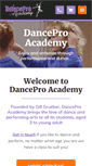 Mobile Screenshot of danceproacademy.com